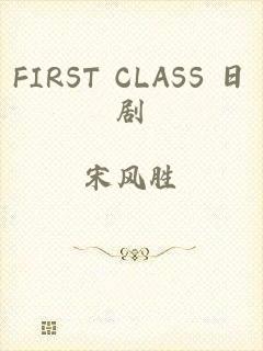 FIRST CLASS 日剧